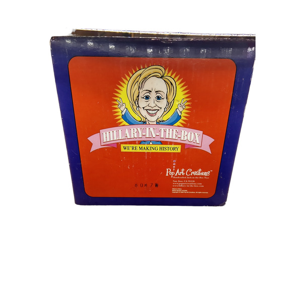 Hillary-in-the-Box 2008 Pop Art Creations Hillary Clinton Novelty - Picture 10 of 11